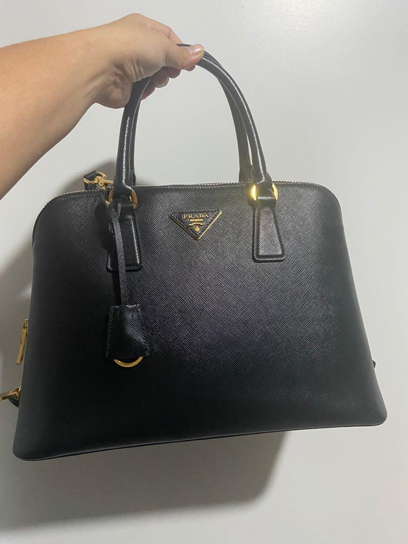 Prada Saffiano Leather Dome Bag Luxury Bags Wallets on Carousell
