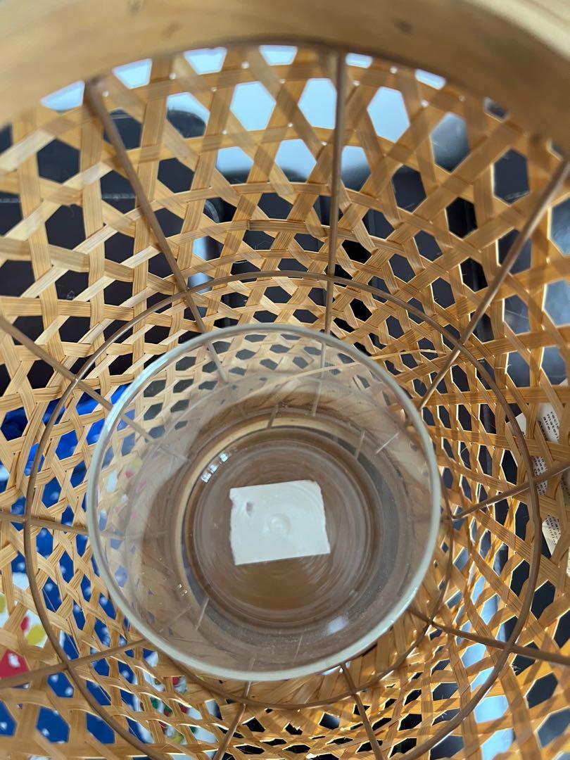 Primark Home Natural Wicker Rattan Lantern Candle Holders / Bakul