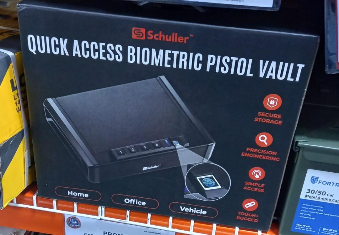 Quick Access Biometric Pistol Vault Gun Safe Vault (Category: Other Sports Equipment and Supplies) located in Manila. Submitted by raineshop77 (Listing ID 1160473509, Image 2). Description: Gun Safety Volt Schuller Brand 3 way tomopen Biometric Key digital code Brand New.