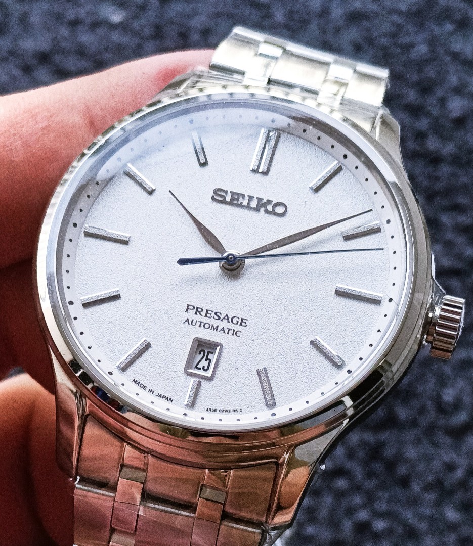 Rare! Seiko Zen Garden Presage Snowflake White Automatic Dress Watch  SRPD39J1 (Discontinued), Men's Fashion, Watches & Accessories, Watches on  Carousell