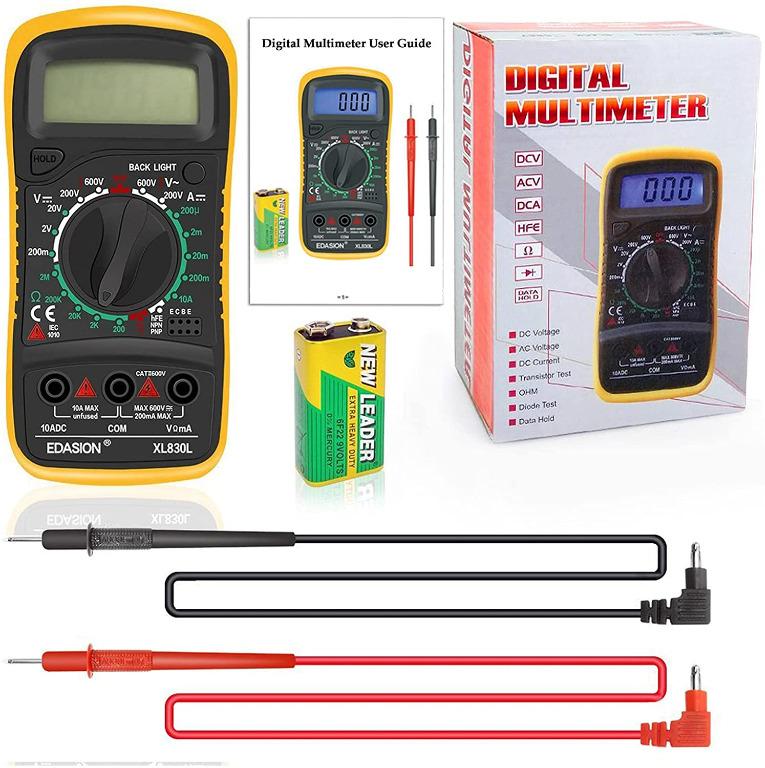 Restock! Digital Multimeters Car Battery Circuit Multi Tester
