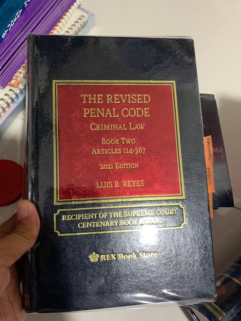 Revised penal code book 2 hobbies toys books magazines textbooks