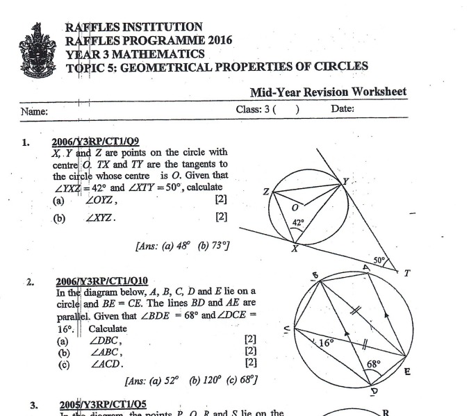 RGS/RI math topical paper sec 3, Hobbies & Toys, Books & Magazines ...