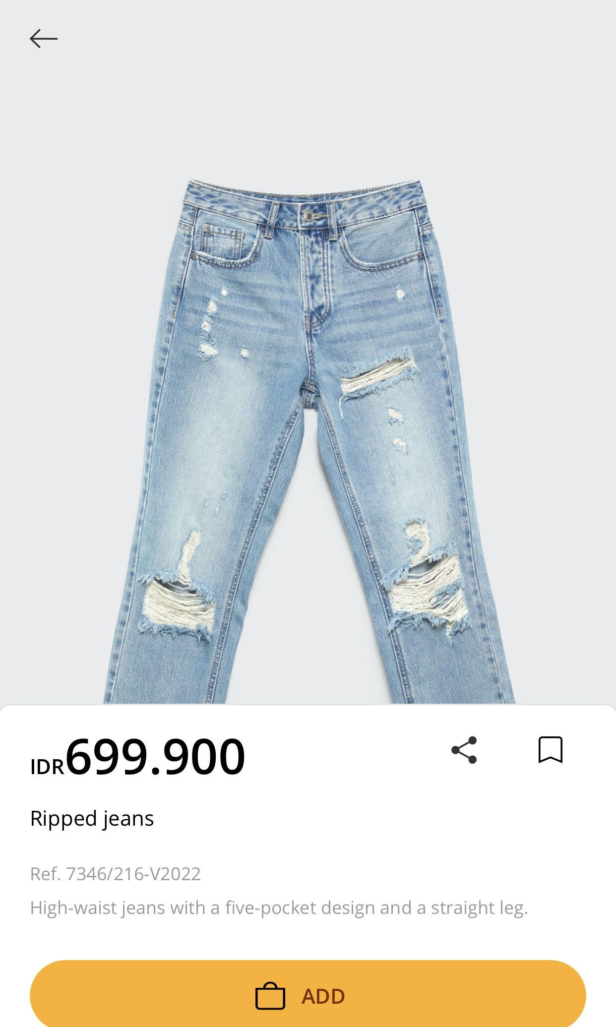 Ripped jeans Stradivarius, Fesyen 