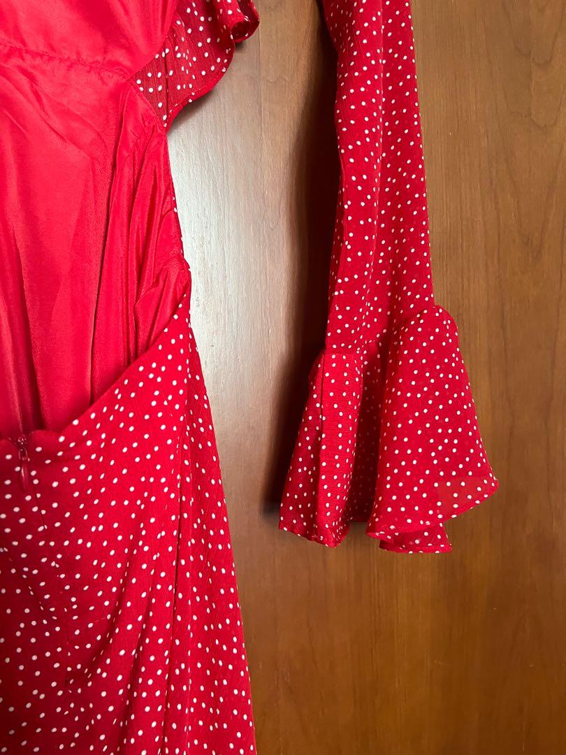 Sabo Skirt Red Polka Dot Bare Back Dress
