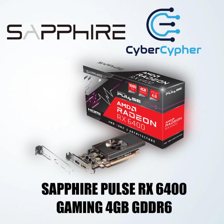 SAPPHIRE PULSE Radeon RX 6400 GAMING 4GB GDDR6 [PCIExp 4GB] - PCパーツ