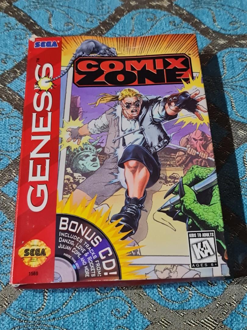 Sega Genesis/Megadrive Comix Zone, Video Gaming, Video Games, Others on  Carousell