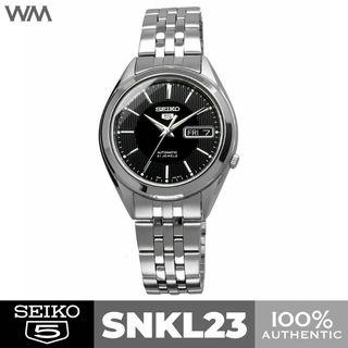 Seiko 5 Sports Classic Black Dial Stainless Steel Automatic Watch SNKL23 SNKL23K1