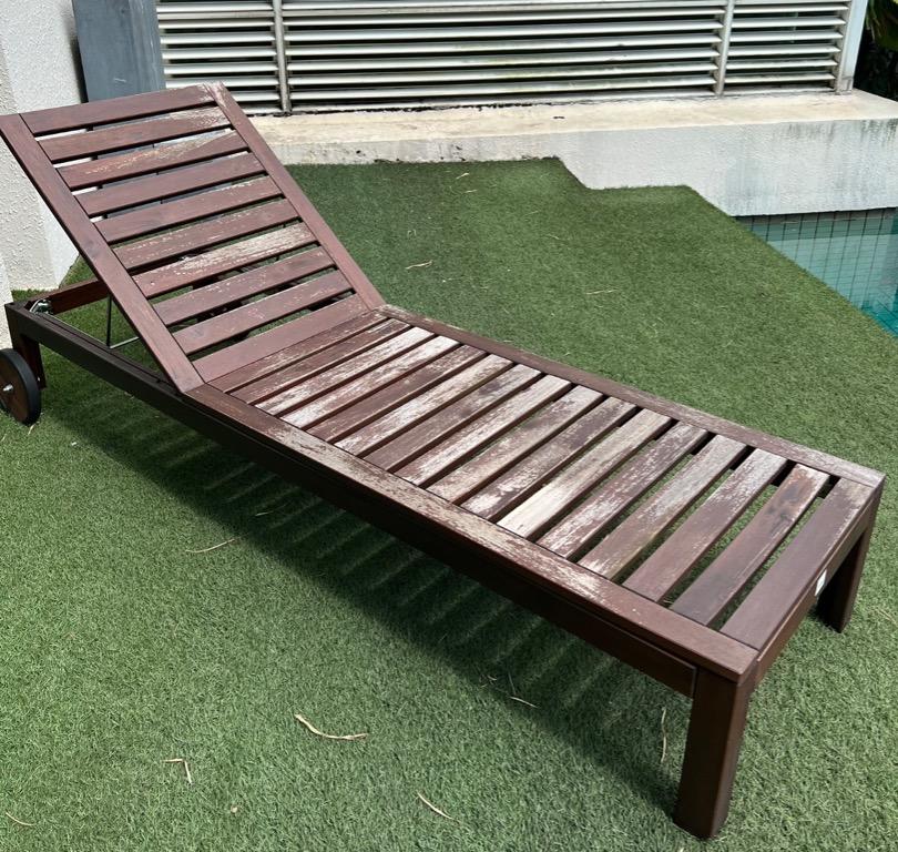Ikea wooden lounger store