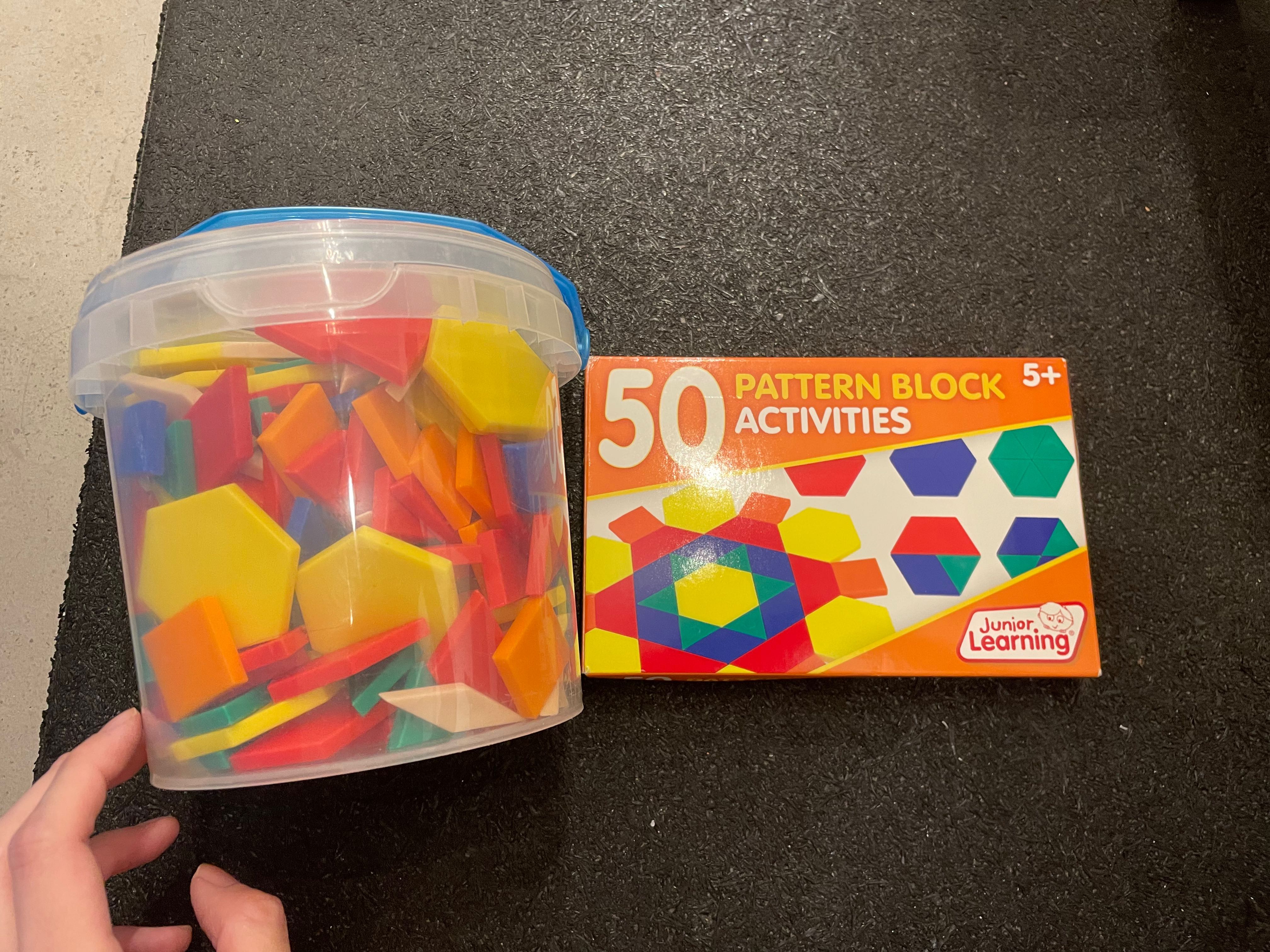 Tangram pattern block set with 50 Junior Learning activities, Hobbies ...