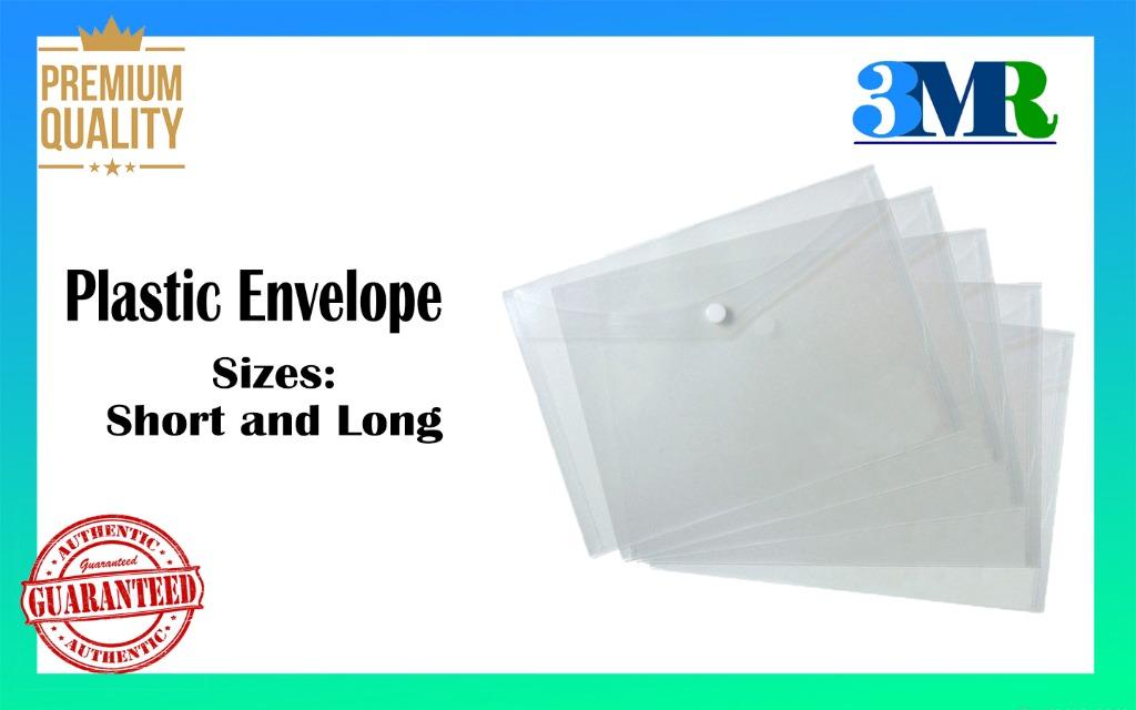 Transparent Plastic Envelope (Short and Long) High quality, Hobbies ...