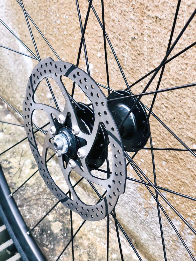 Triban Tubeless Ready Disc Wheelset, Sports Equipment, Bicycles & Parts, Parts & Accessories on 