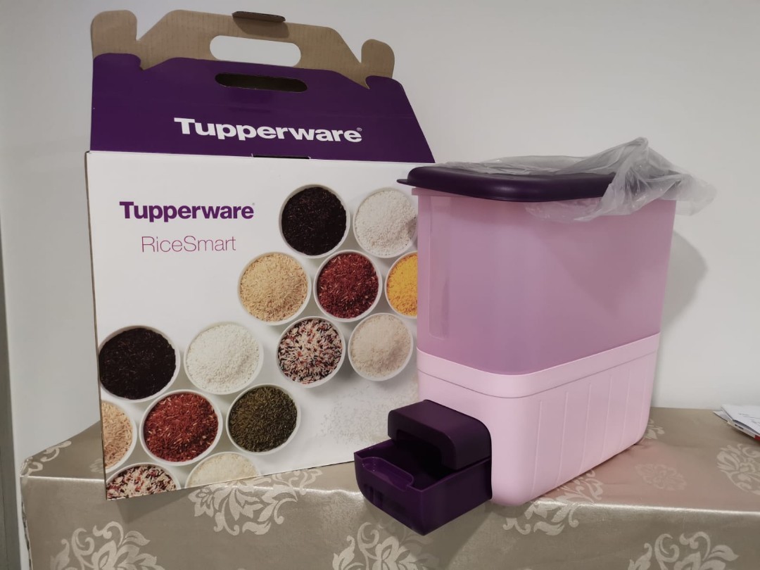 Tupperware Rice Smart 10kg, Furniture & Home Living, Kitchenware ...