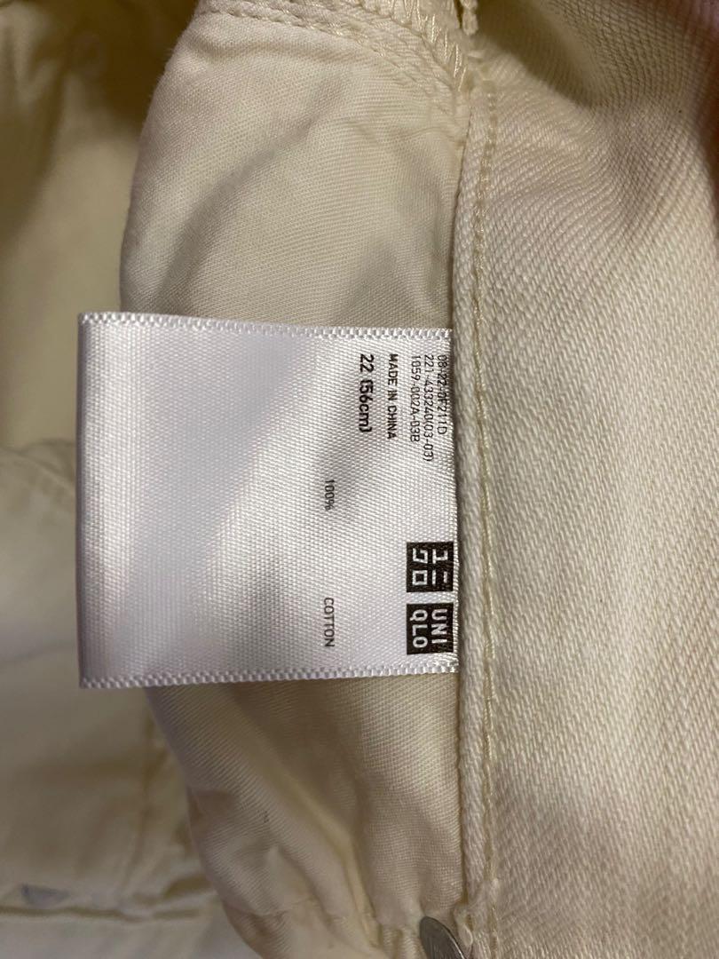 uniqlo cream jeans, Women's Fashion, Bottoms, Jeans & Leggings on Carousell