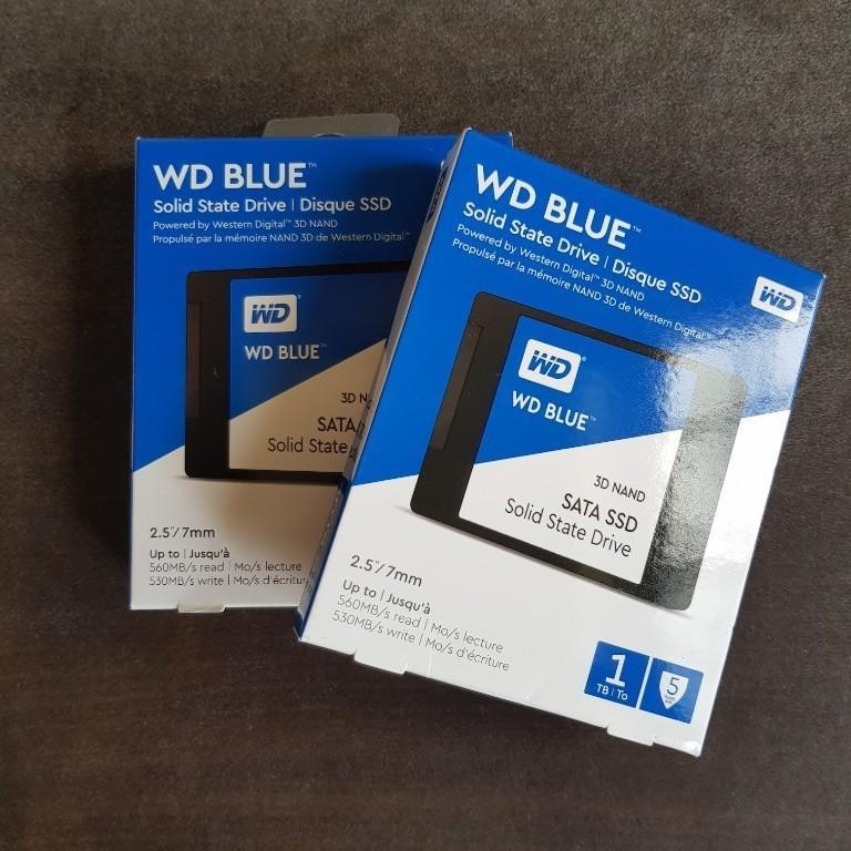  Western Digital 1TB WD Blue 3D NAND Internal PC SSD