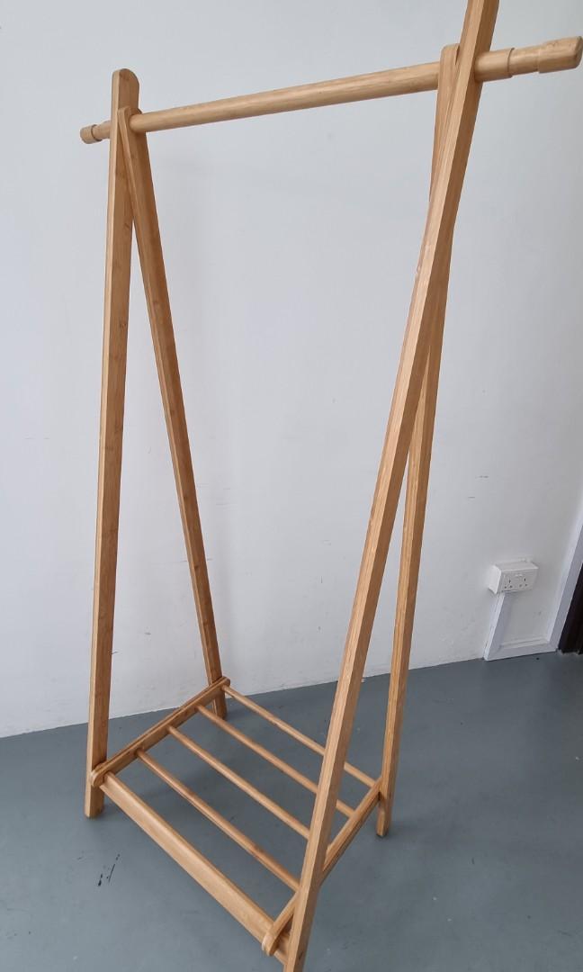 Wooden clothes rack, Furniture & Home Living, Home Improvement