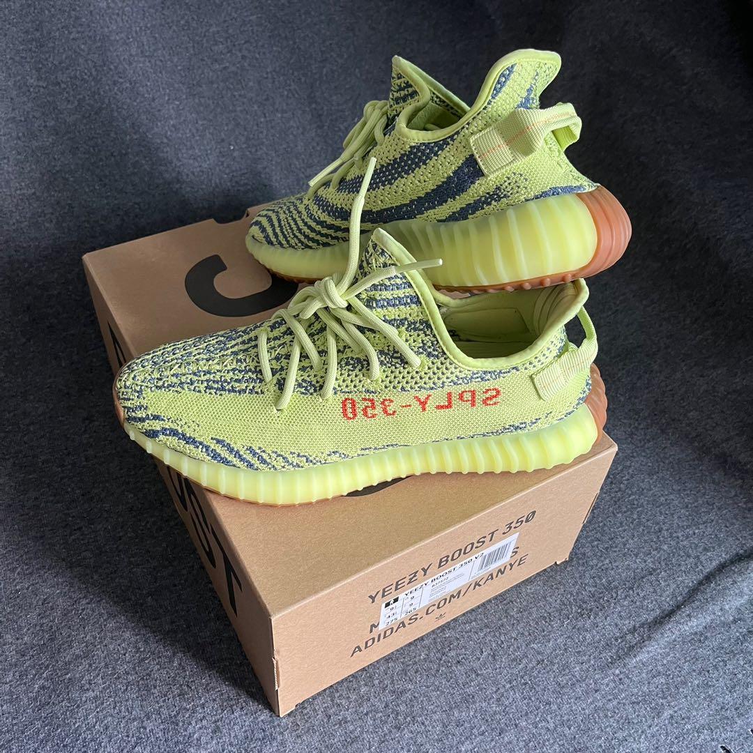 Yeezy 350 frozen yellow b37572 uk9 Men s Fashion Footwear