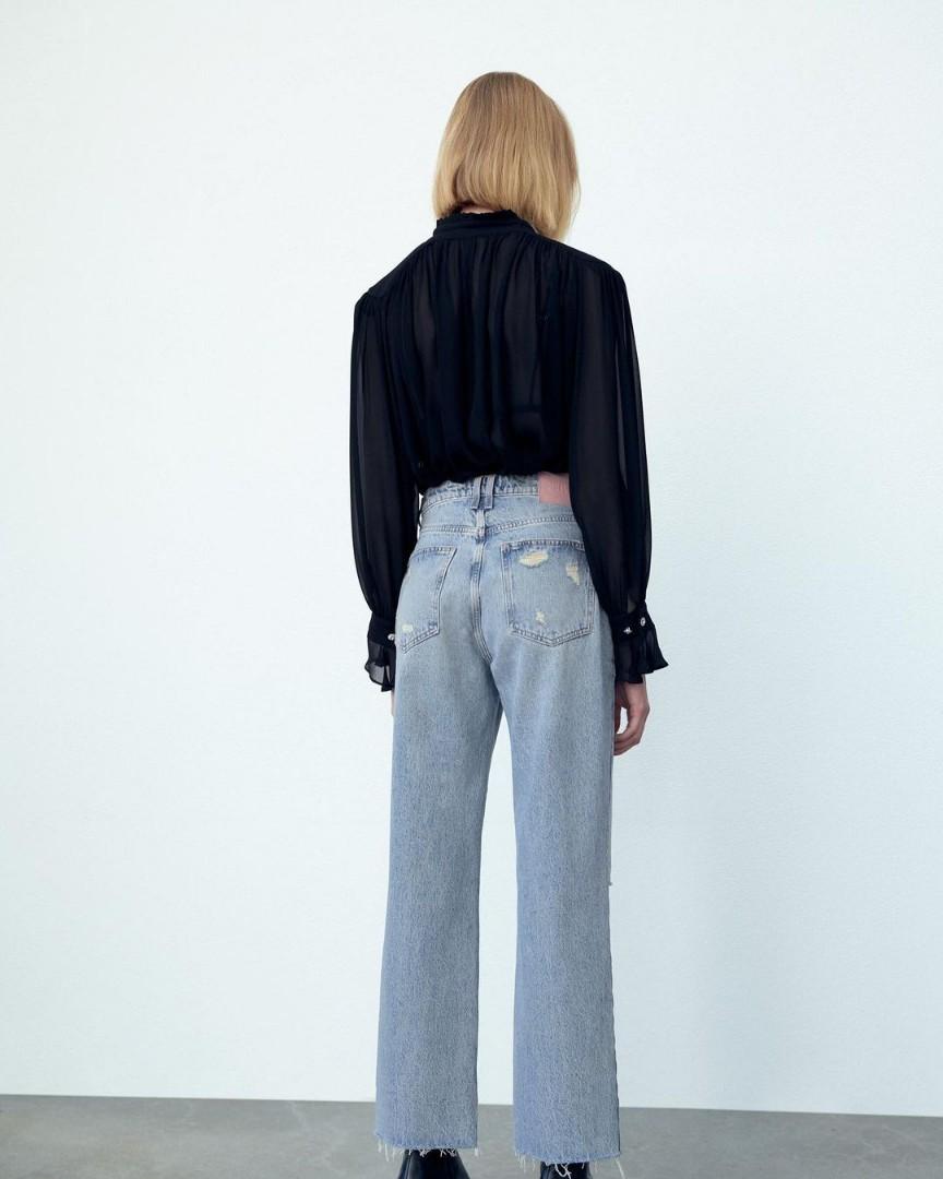 Zara luxury distressed straight cut 