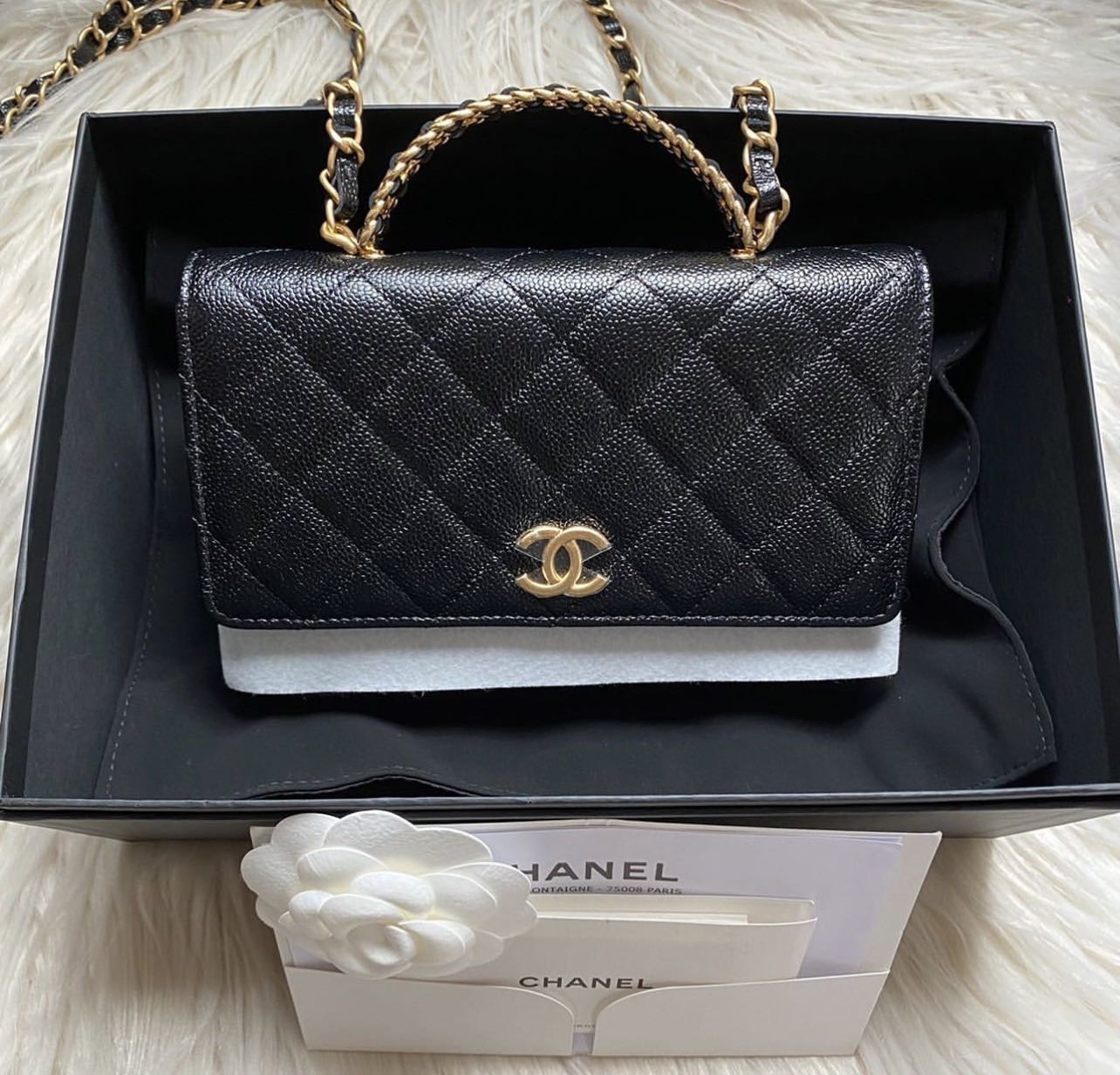 Deal today 🎉 22S Chanel Wallet on chain with top handle WOC