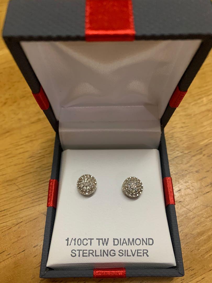 Tw diamond clearance sterling silver