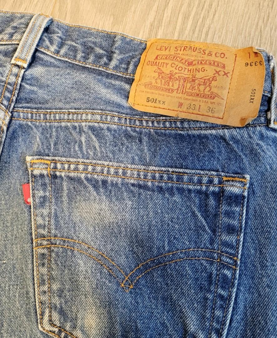 美版Levis 501xx Vintage Classic Jeans 牛仔褲W33 L36 100% cotton