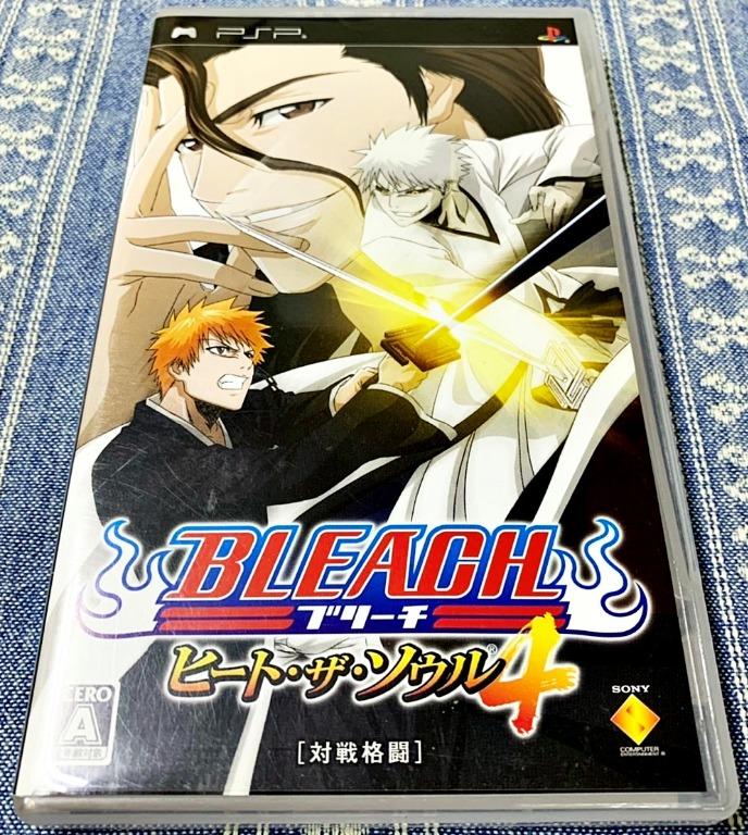 幸運小兔psp Bleach 死神炙熱之魂5 日版j4 電玩 電玩遊戲在旋轉拍賣