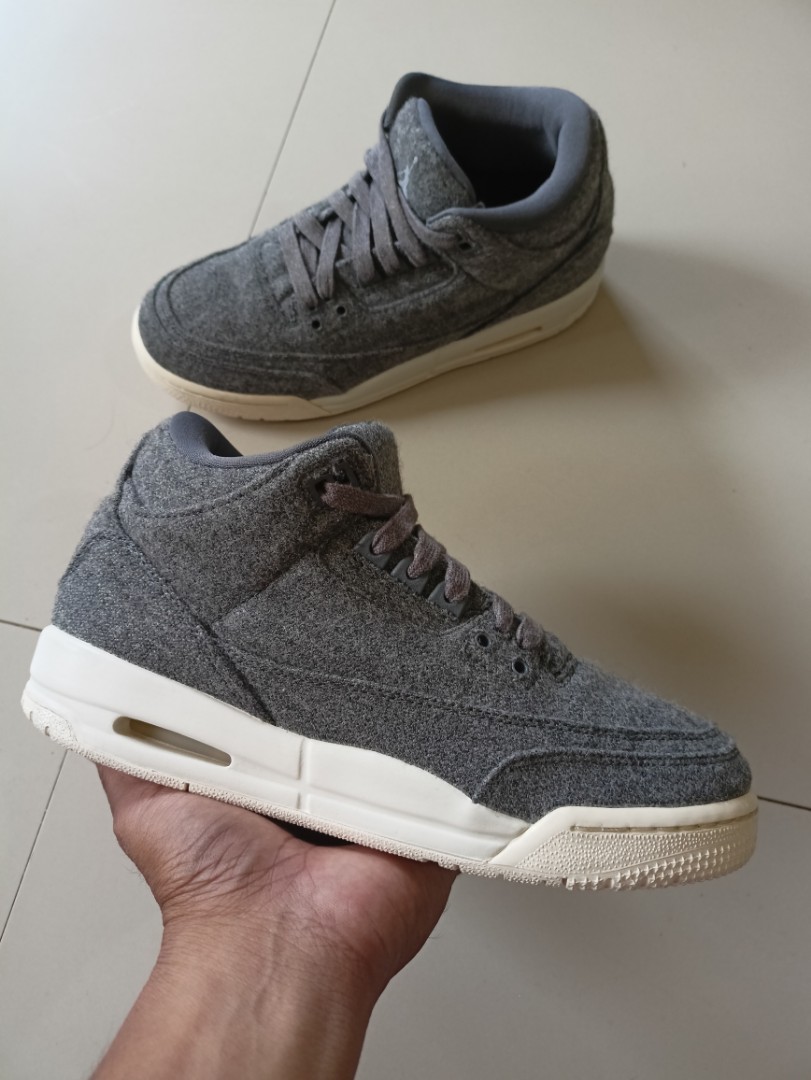 Jordan 3 wool grey sale