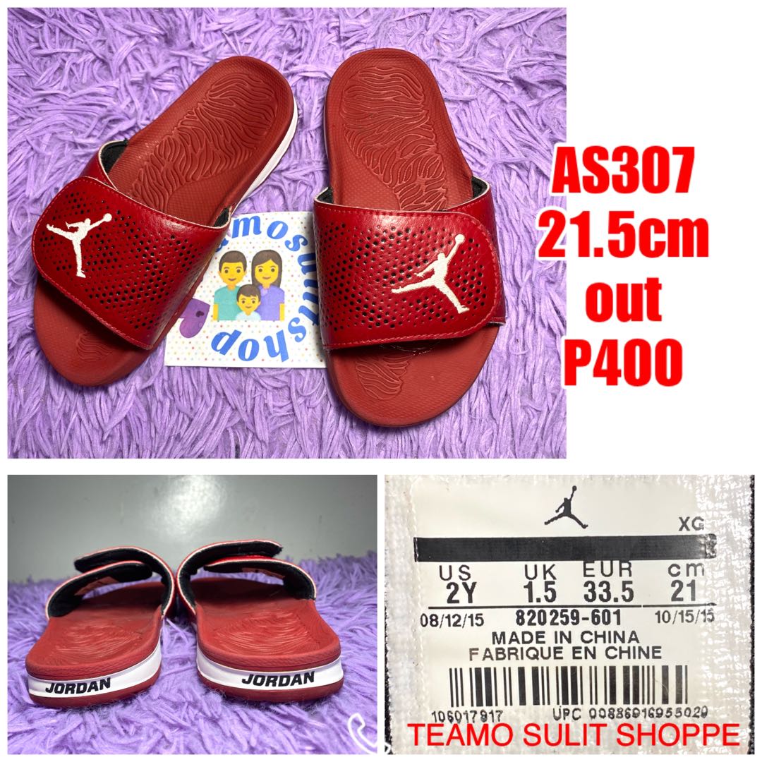 As307 JORDAN SLIDES Men s Fashion Footwear Slippers Slides on