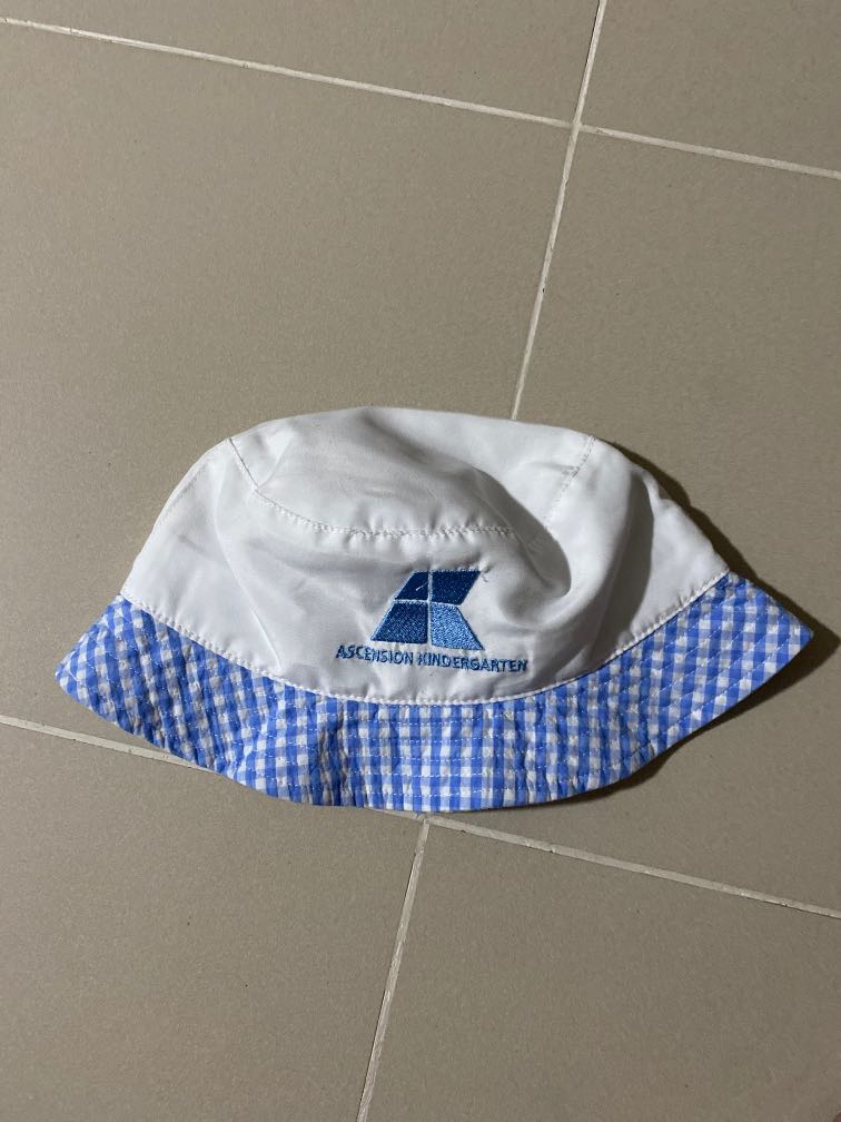 Foldable Kids' Sun Protection Bucket Hat with String & Bag