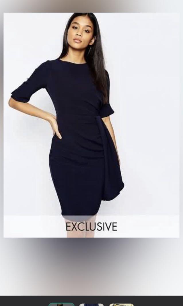ASOS Vesper Midi Pencil Dress, Women's Fashion, Dresses Sets