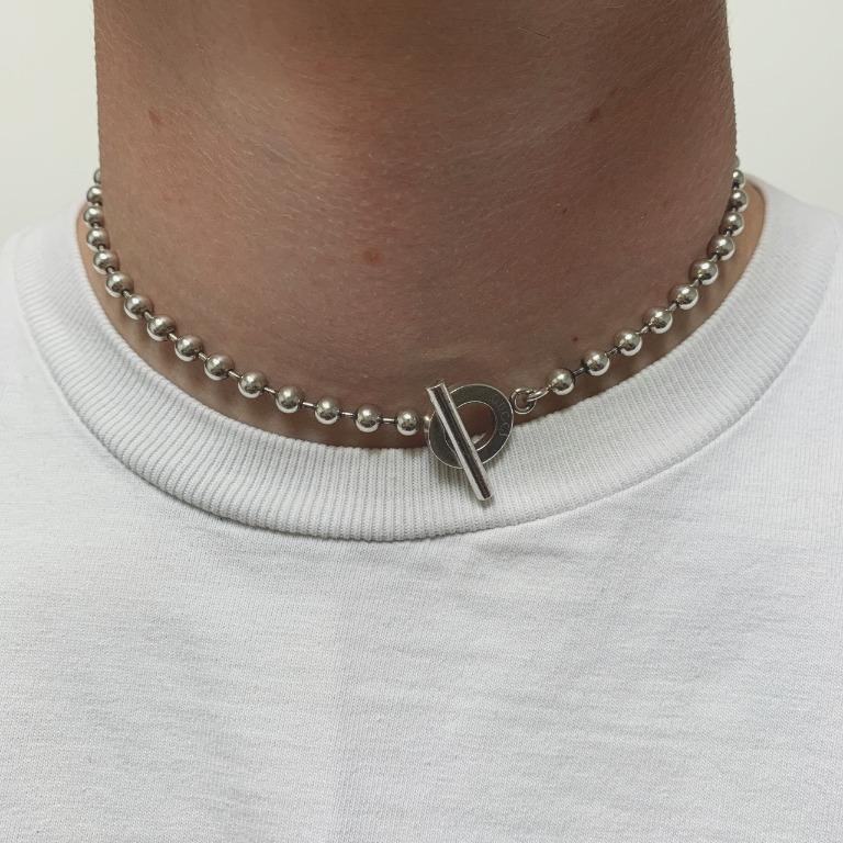 Gucci silver hot sale choker necklace
