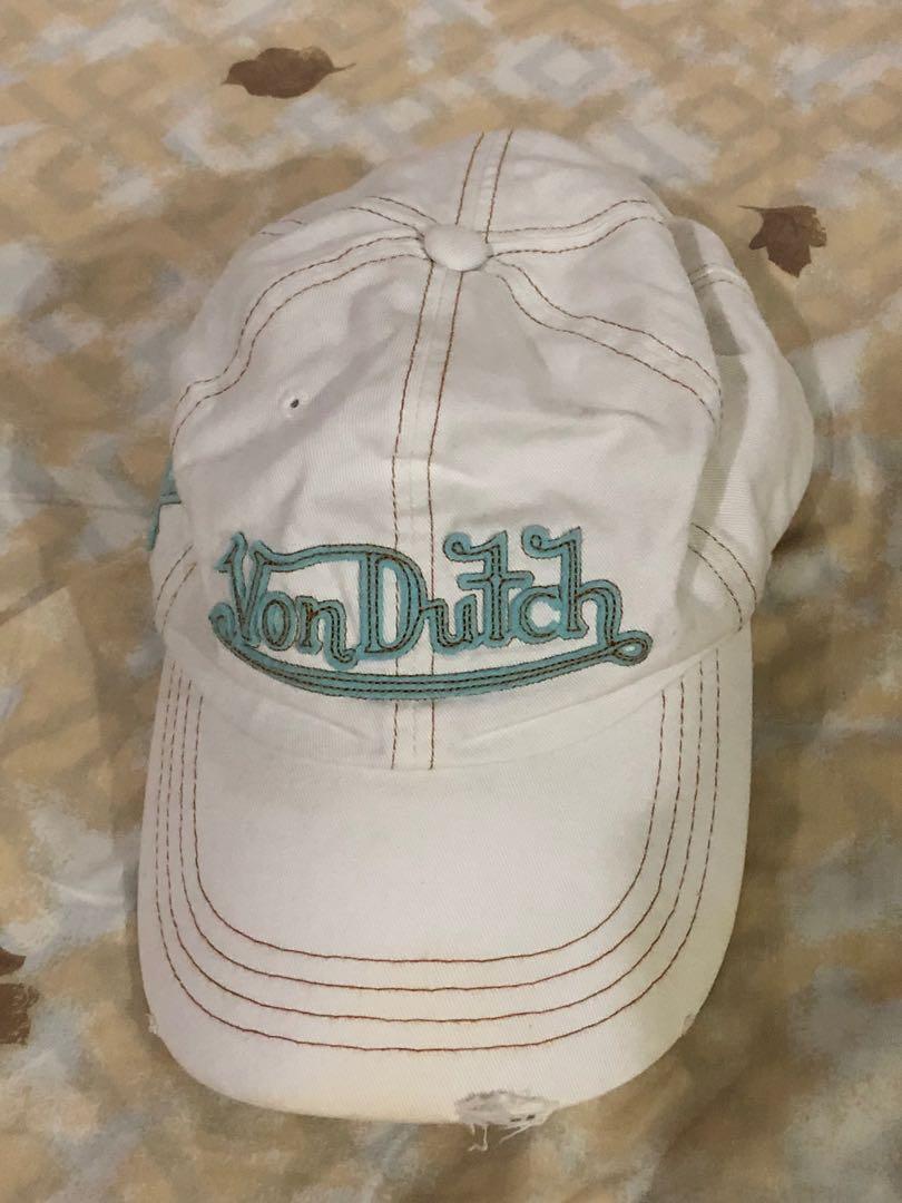 Authentic White Von Dutch Cap with Tag 