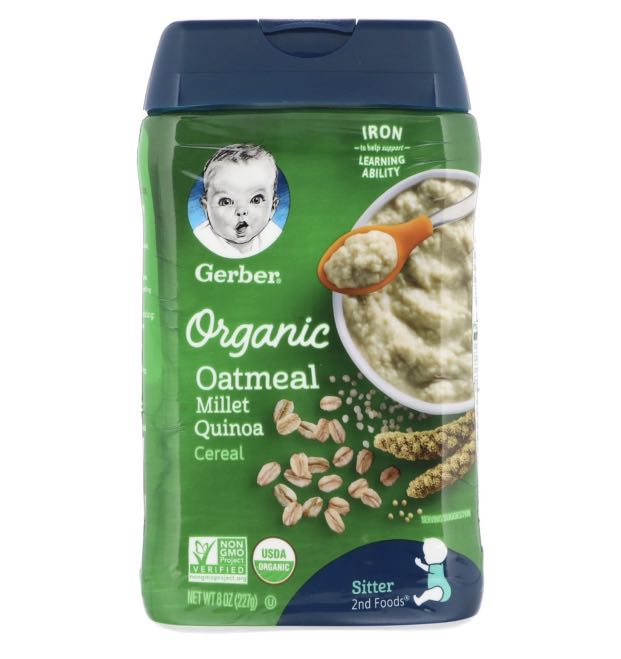 AUTHORISED SELLER // GERBER ORGANIC OATMEAL MILLET QUINOA CEREAL, Babies & Kids, Nursing