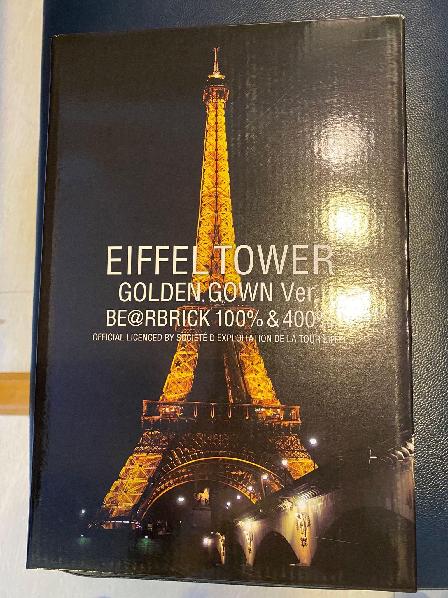 正規店 BE@RBRICK 400% EIFFEL TOWER GOLDEN GOWN | newproject.pe