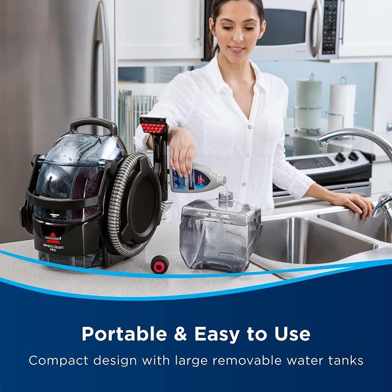 BISSELL SpotClean Pro Our Most Powerful Portable Carpet Cleaner Remove Spots, Spills