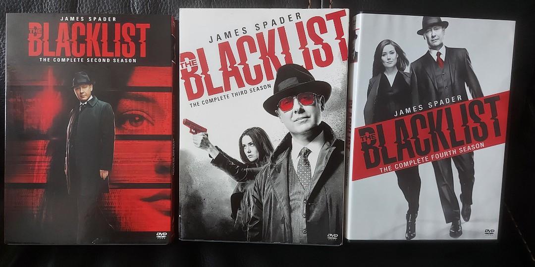 美劇BLACKLIST 黑名單DVD 2-3-4 季, 興趣及遊戲, 音樂、樂器& 配件