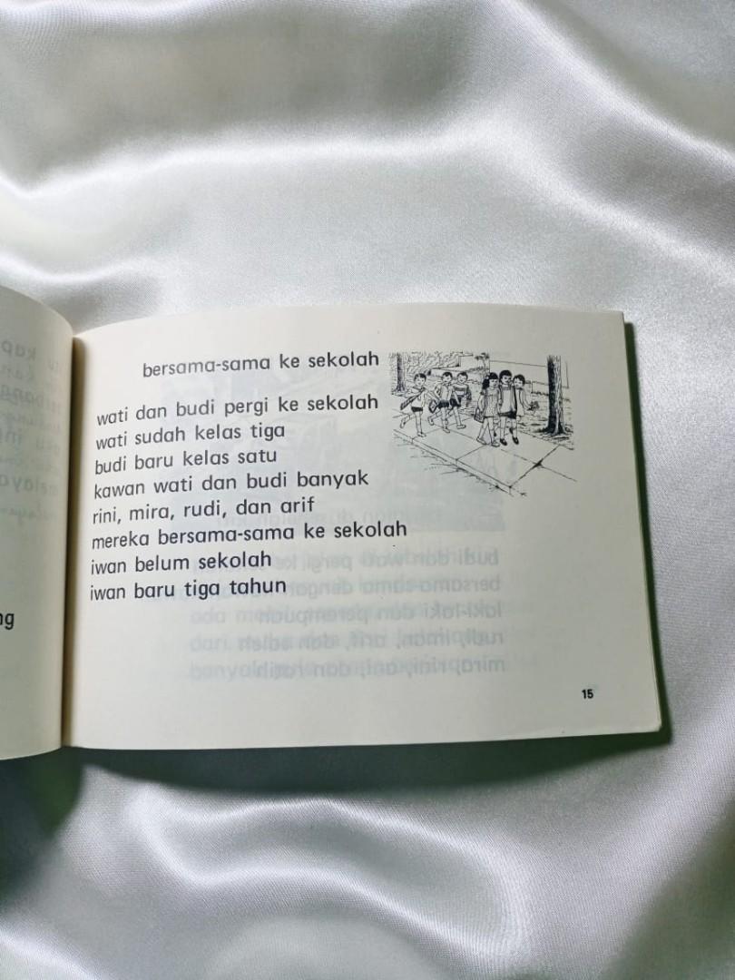 Buku Bahasa Indonesia Jadul Belajar Membaca Dan Menulis 1b 1 B 1b 1 B