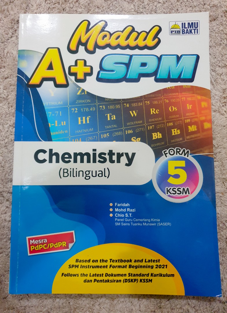 Buku Latihan Kimia Workbook Chemistry Form 5 Bilingual Hobbies Toys Books Magazines Textbooks On Carousell