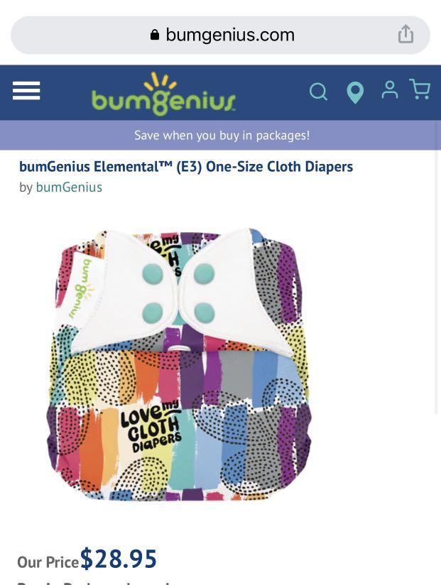BumGenius One-Size Cloth Diaper BNEW (Category: Diapers & Baby Wipes) located in Quezon City. Submitted by konmarime (Listing ID 1160755956, Image 2). Description: Washed but unused. Bought in the US RFS: Plan to cloth diaper didn’t push through 😅.
