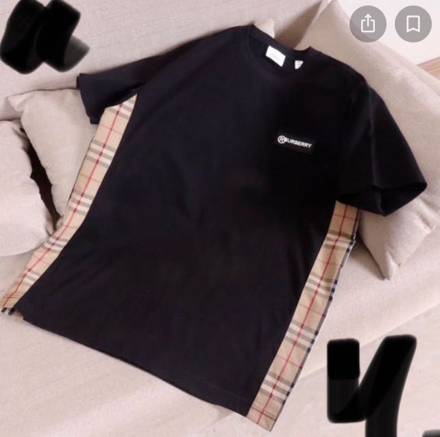 Burberry side panel tee, Men's Fashion, Tops u0026 Sets, Tshirts u0026 Polo Shirts  on Carousell