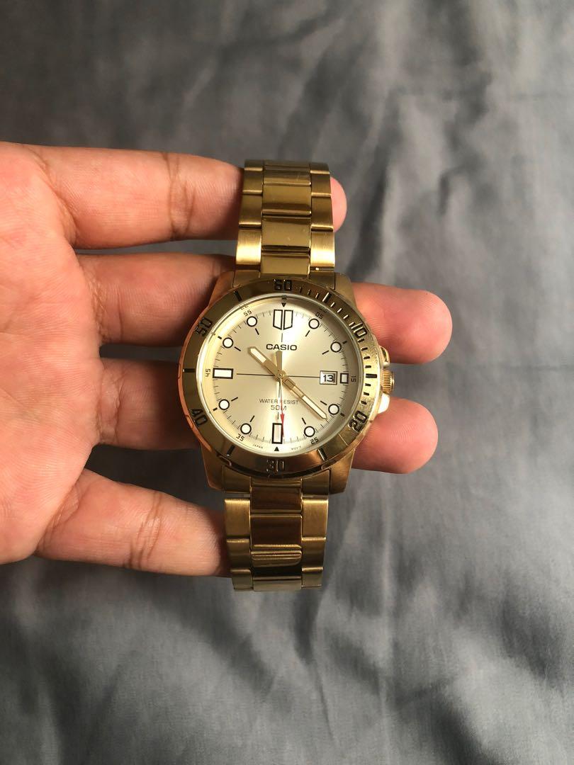 Casio mtp vd01 gold cheap