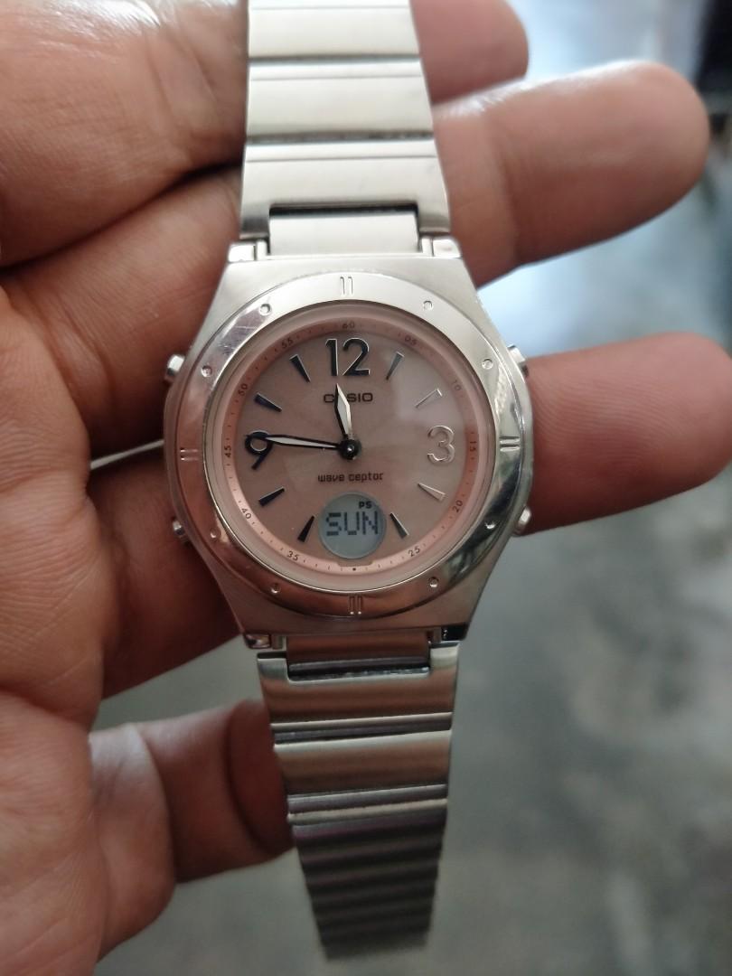 Casio wave ceptor women's watches hot sale