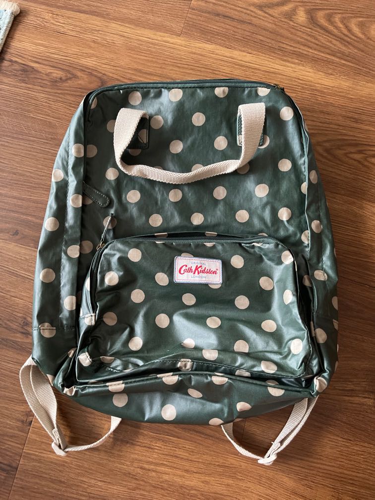 Cath Kidston Green spot backpack, Women 