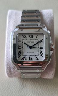 Cheapest! LNIB condition SANTOS de CARTIER Medium. Ref WSSA0010/0029