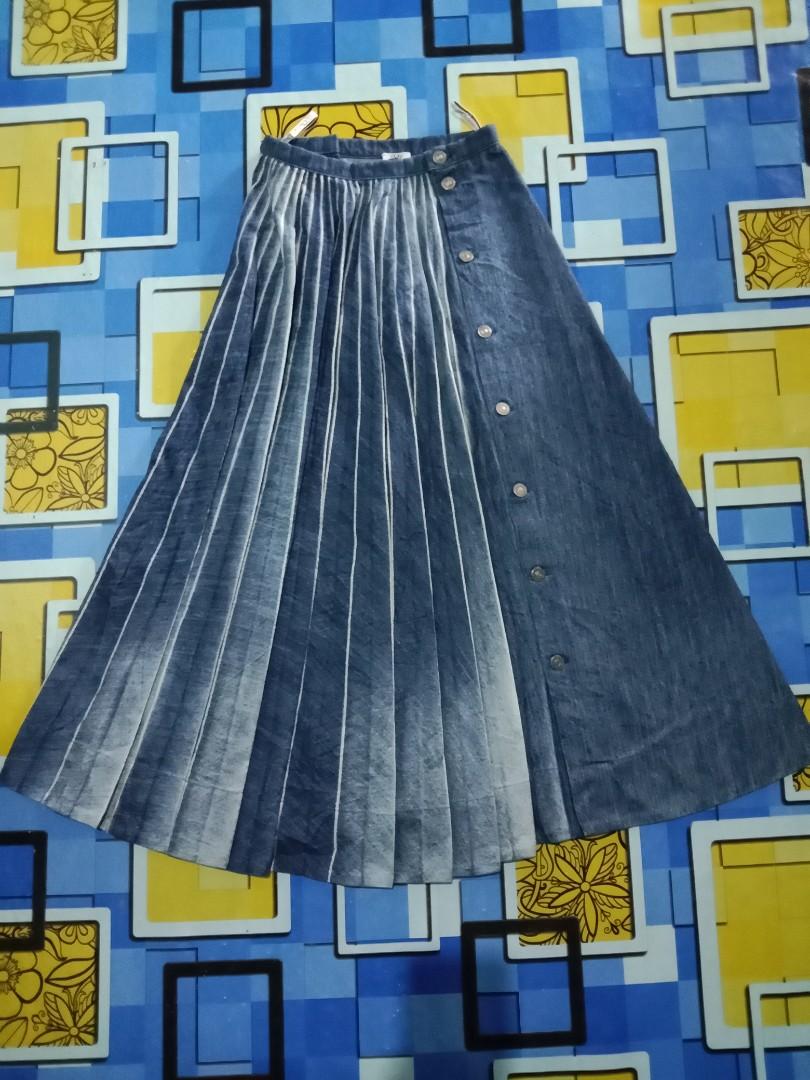 christian Dior 21SS Denim pleated skirt