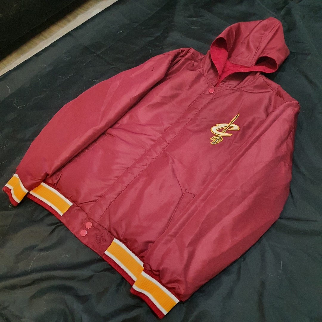 Reversible Cleveland Cavaliers Varsity Jacket w Hood by JH Design, Men ...