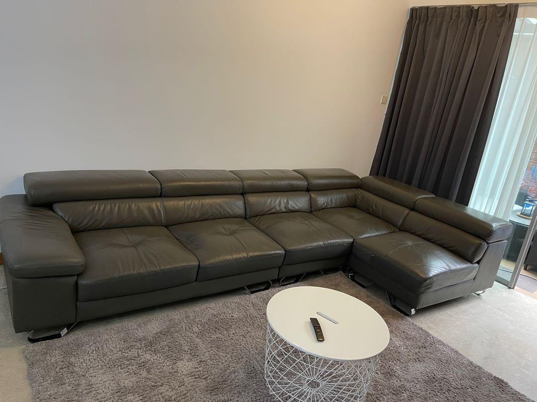 Dfs leather shop corner sofa bed