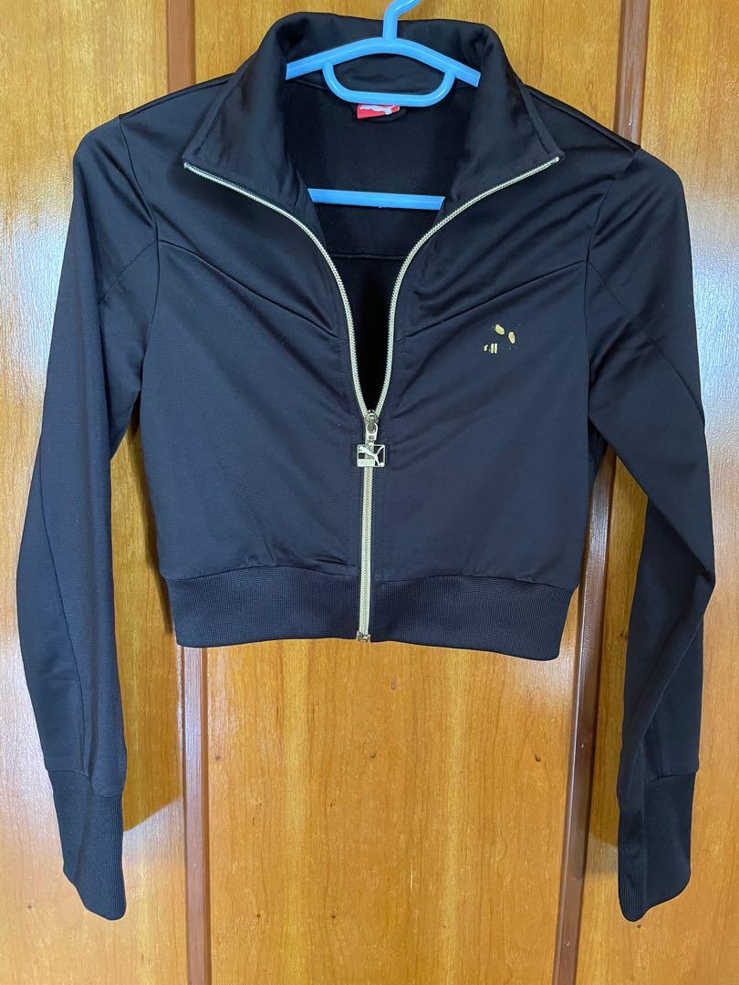Cropped Puma Black Sports Jacket Women s Fashion Coats Jackets