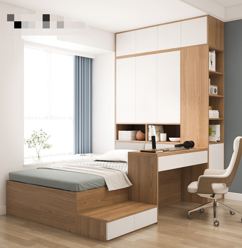 Customize tatami storage bed side cabinet table