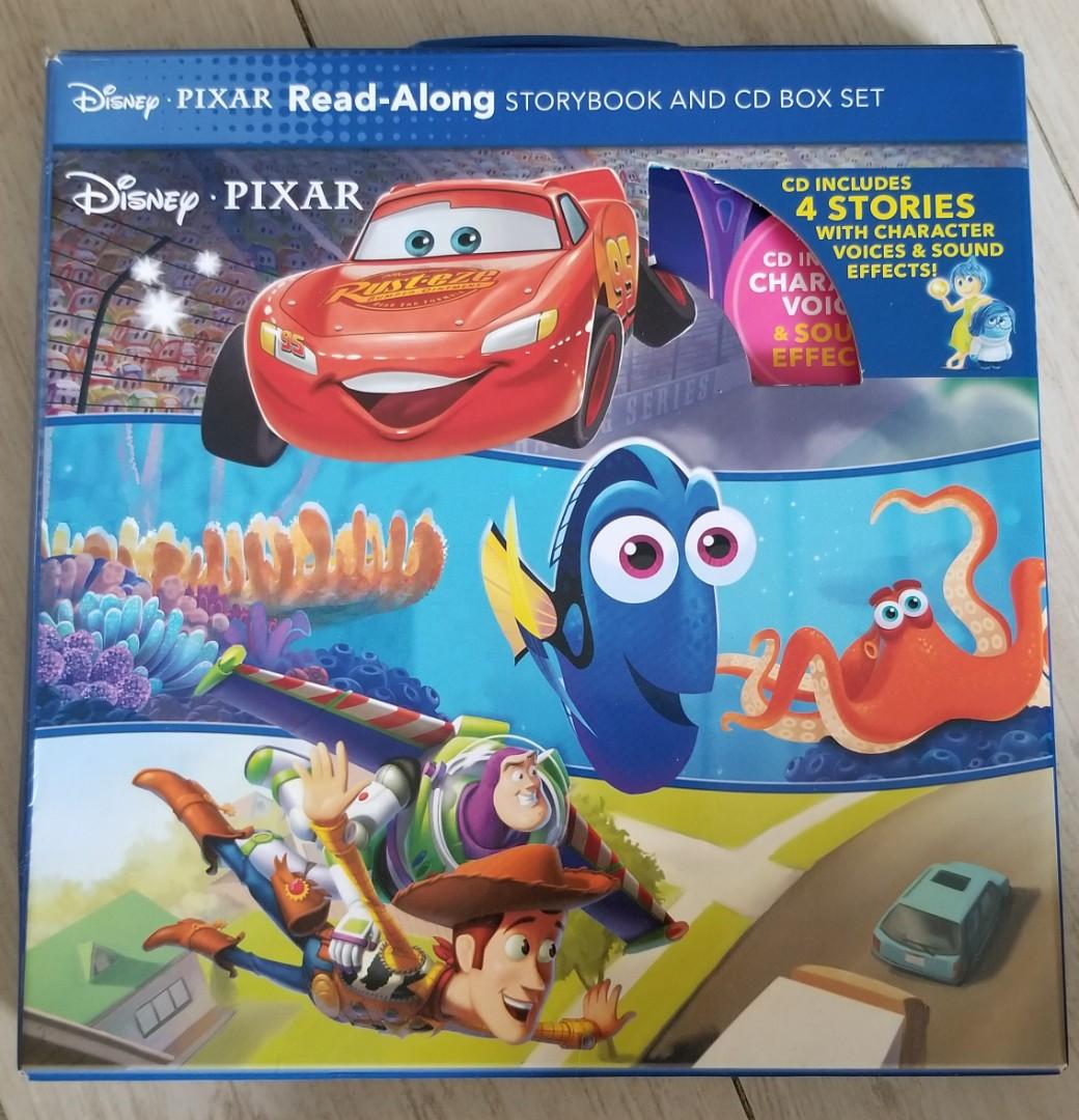 Disney Pixar ReadAlong storybook & CD box set, 興趣及遊戲, 書本 & 文具, 小朋友書